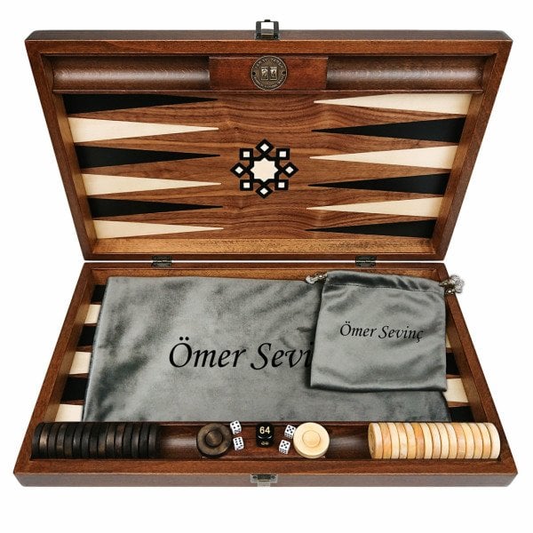 El Yapımı Ahşap Lüks Tavla Takımı