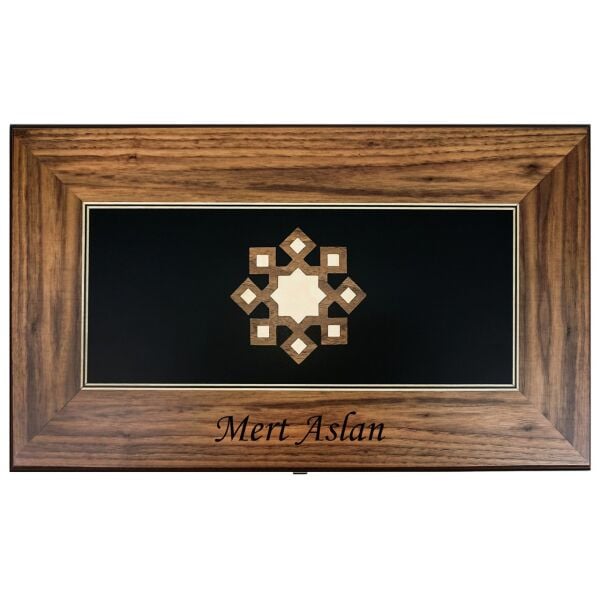 El Yapımı Ahşap Numaratörlü Lüks Tavla Takımı