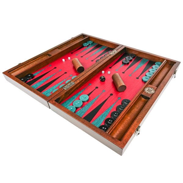 Premium Tavla Seti - Kırmızı Yeşil