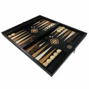 El Yapımı Pul Yuvalı Numaratörlü Lüks Ahşap Tavla Seti