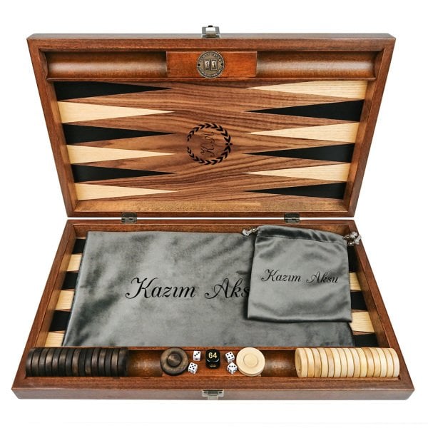Kişiye Özel  Ceviz Masif Ahşap Tavla Takımı