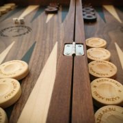 Kişiye Özel  Ceviz Masif Ahşap Tavla Takımı