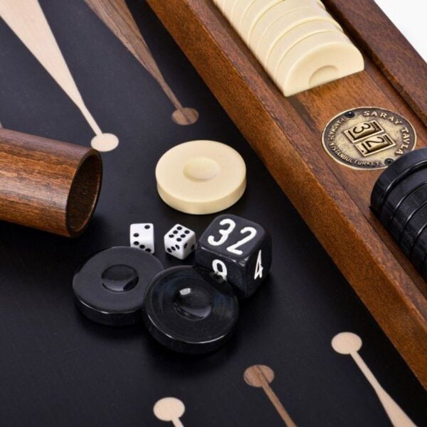 Premium Tavla Seti - Siyah