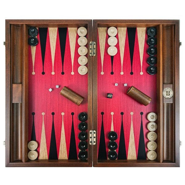 Premium Tavla Seti - Kırmızı Siyah