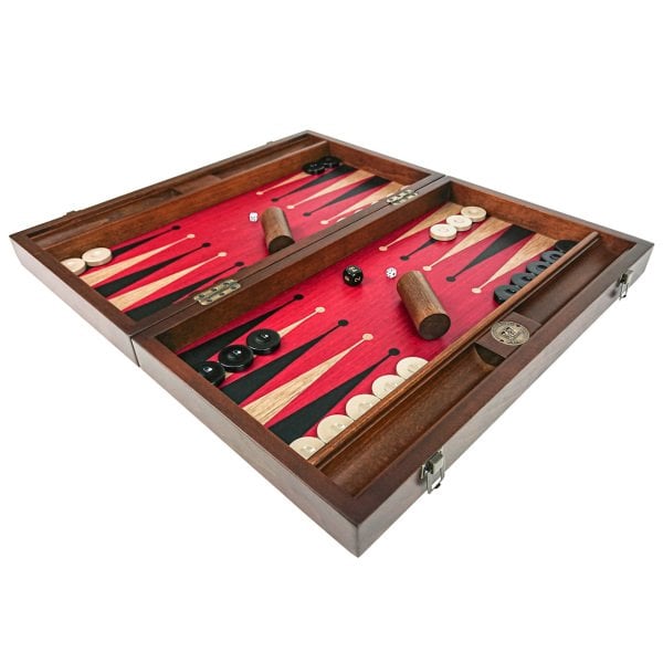 Premium Tavla Seti - Kırmızı Siyah