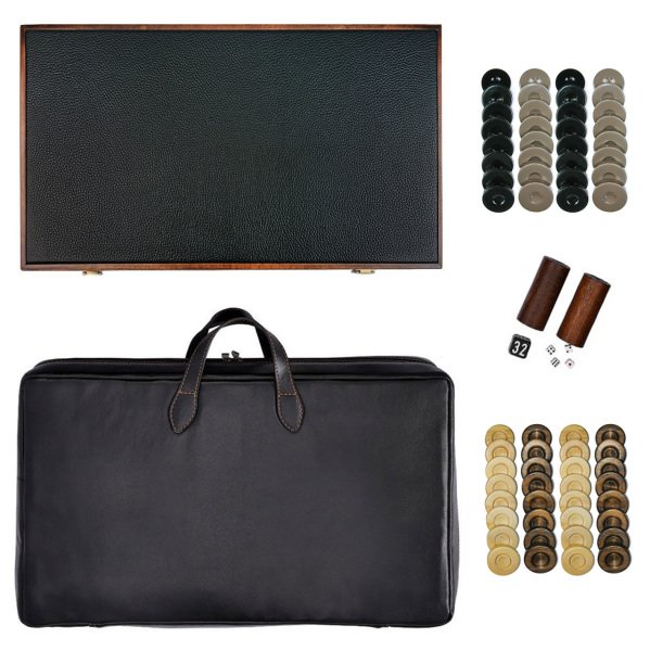 Premium Tavla Seti - Kırmızı Siyah