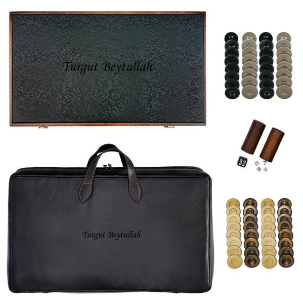 Premium Tavla Seti - Kırmızı Siyah