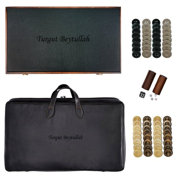 Premium Tavla Seti - Kırmızı Siyah