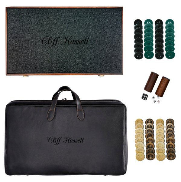 Premium Tavla Seti - Akçaağaç Yeşil