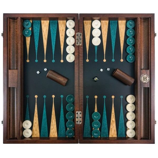 Premium Tavla Seti/Black-Green
