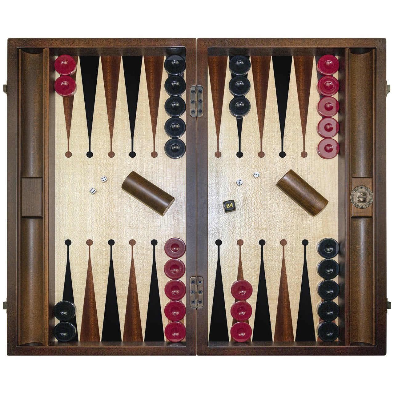 Premium Tavla Seti - Akçaağaç Kahverengisi