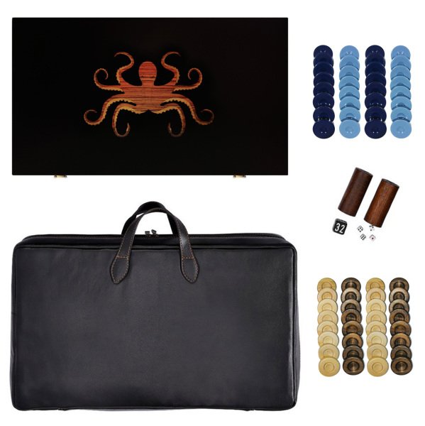 Özel Tasarım Marin Tavla Takımı - Kraken ve Korsanlar