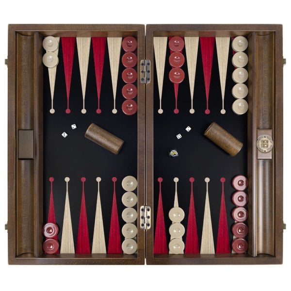 Premium Tavla Seti - Siyah Kırmızı