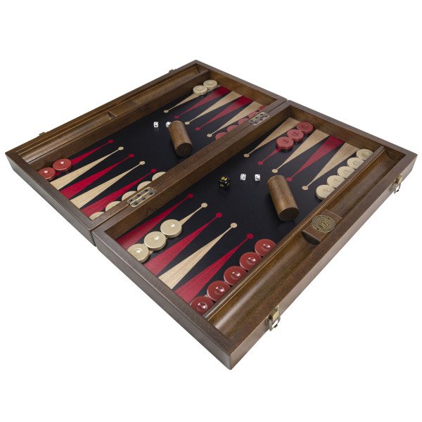 Premium Tavla Seti - Siyah Kırmızı