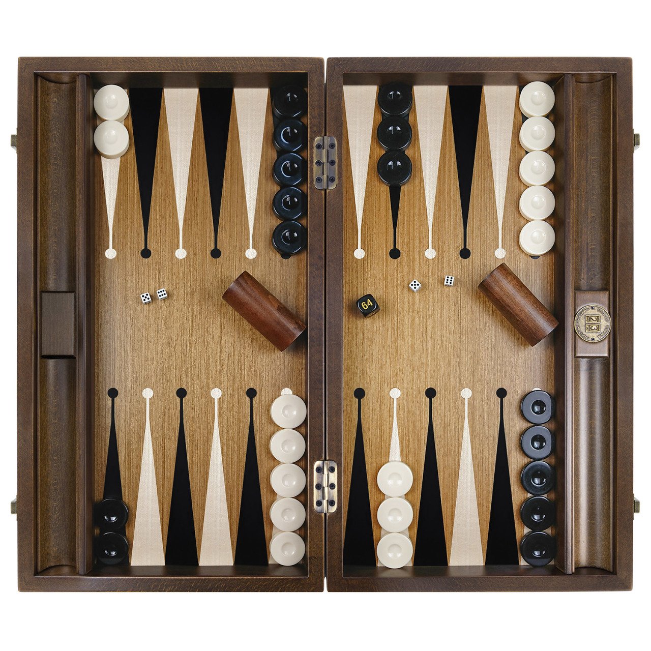 Premium Tavla Seti - Altın Karamel