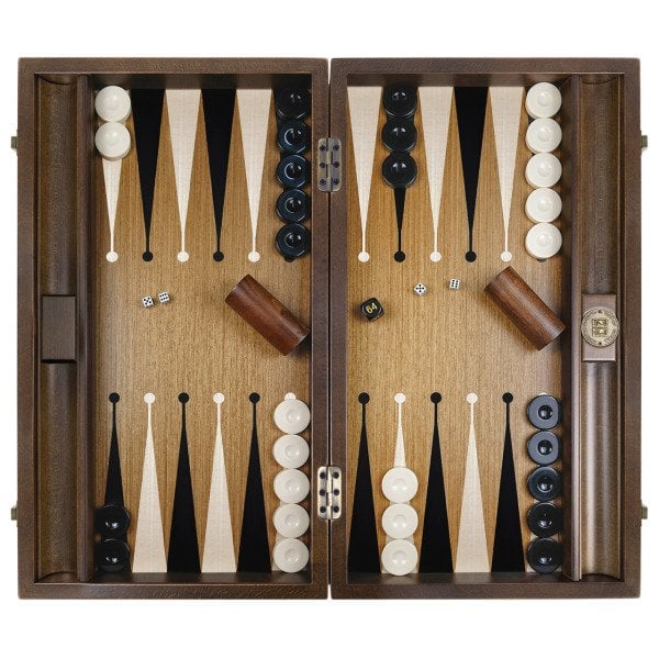 Premium Tavla Seti - Altın Karamel