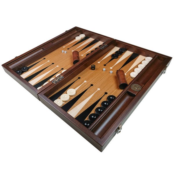 Premium Tavla Seti - Altın Karamel