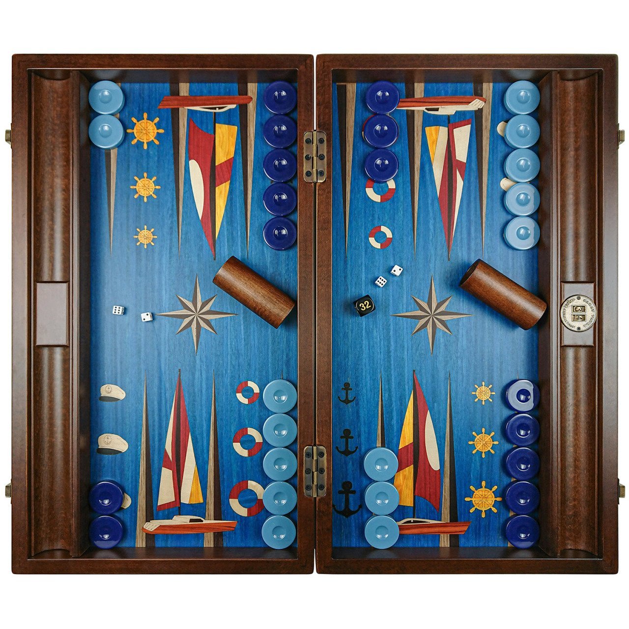 Özel Tasarım Marin Tavla Takımı ''İskele Alabanda''