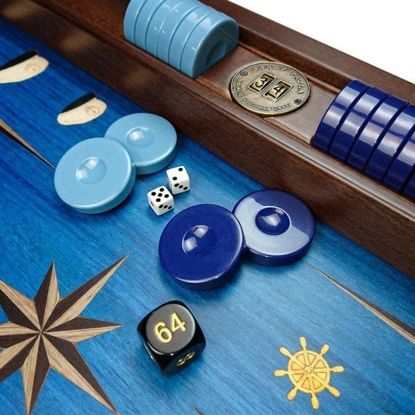 Özel Tasarım Marin Tavla Takımı ''İskele Alabanda''