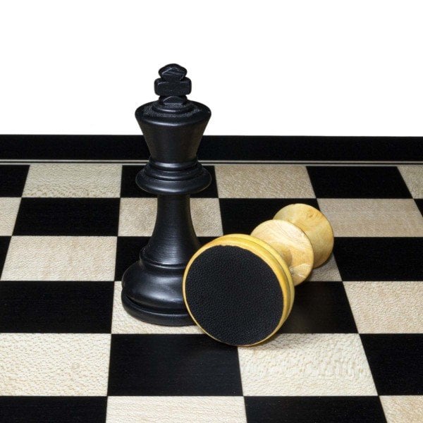 Ahşap Satranç Seti – Kutulu, Siyah, Ahşap Figürlü