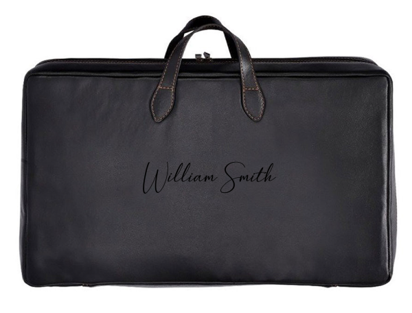 Lüks Deri Tavla Seti - Okyanus Mavi