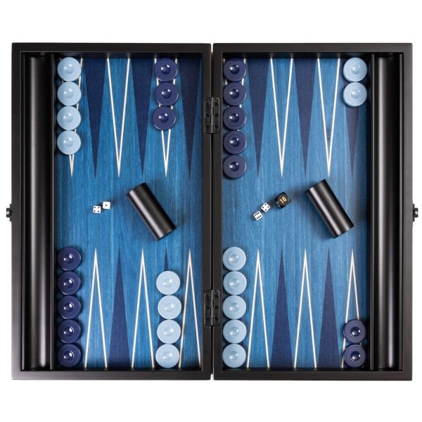 Saray Özel Tasarım Marin Tavla Takımı - Mavi