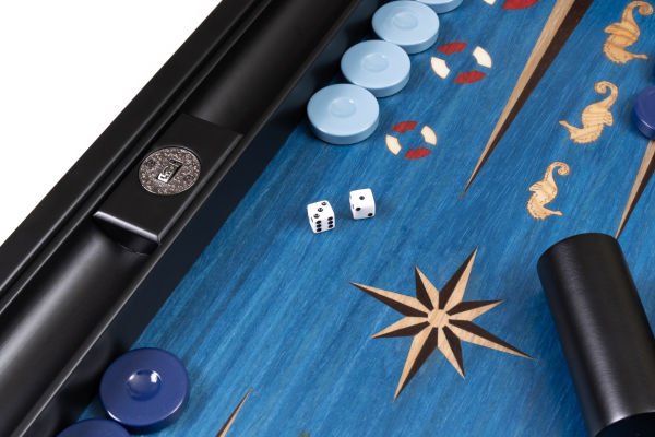 Saray Kutup Yıldızı Marin Tavla Takımı - Mavi